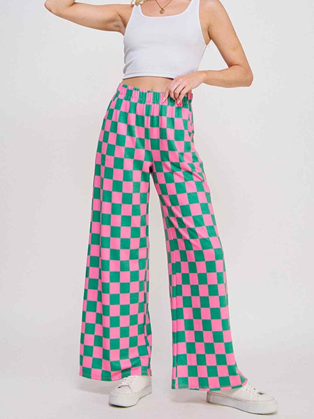 Pantalon damier GRANDES TAILLES