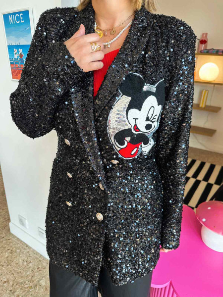 Blazer sequin mickey