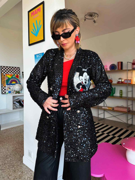 Blazer sequin mickey