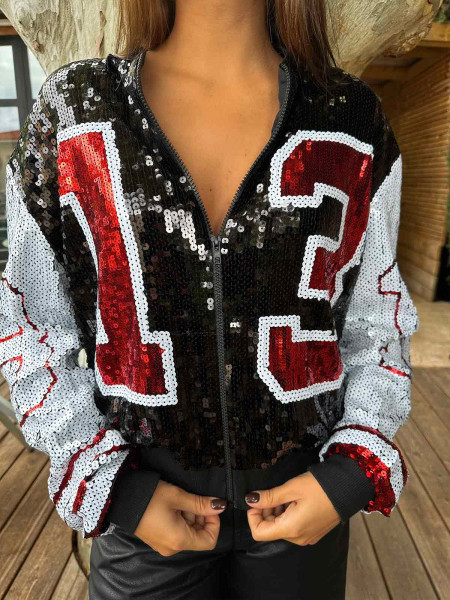 Bomber sequin