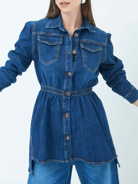 Chemise denim cintrée