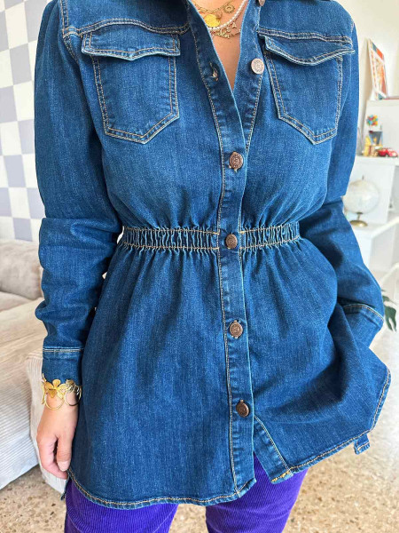 Chemise denim cintrée