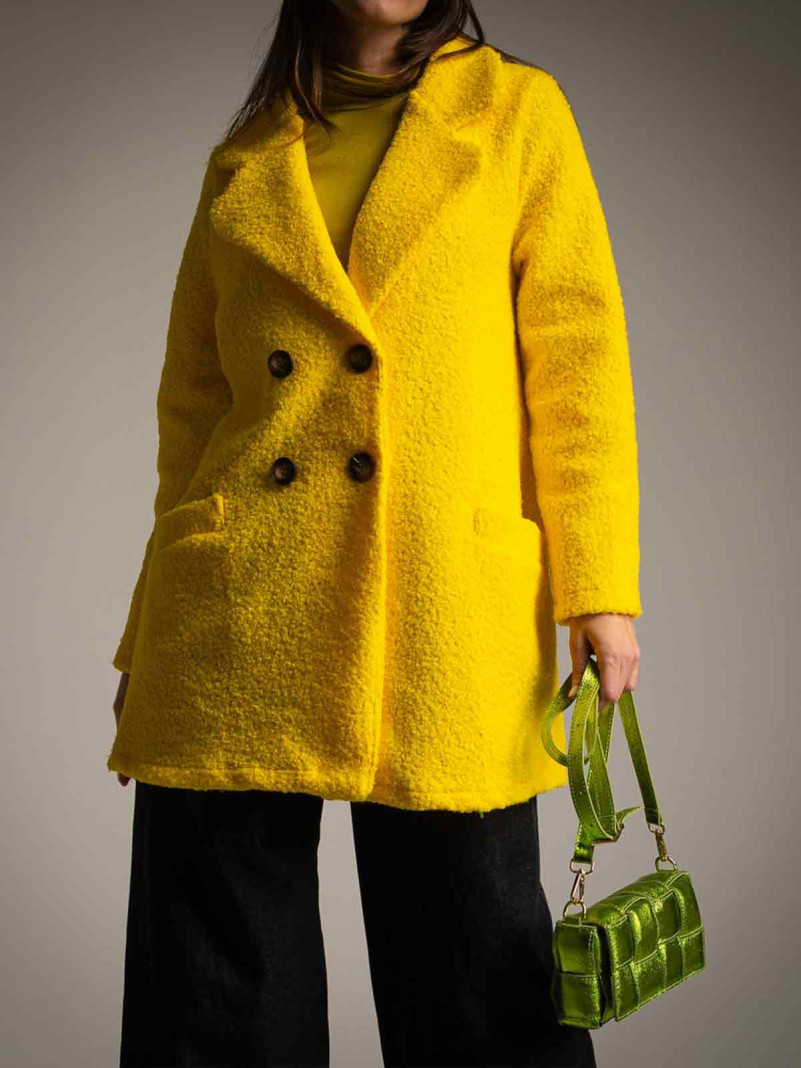 Manteau Sarah vert ou jaune