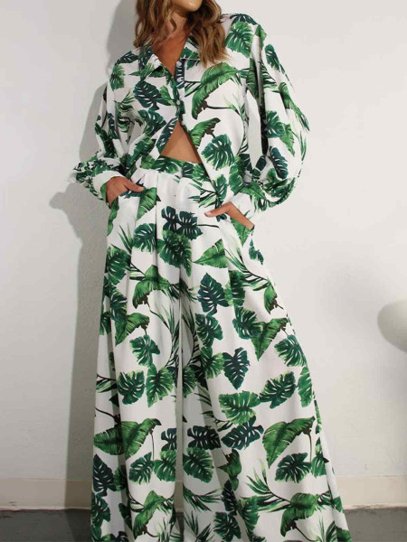 Pantalon feuille