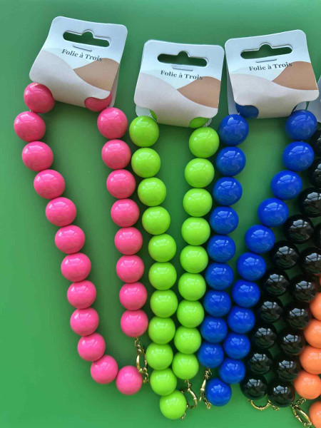 Nos colliers de perles colorées