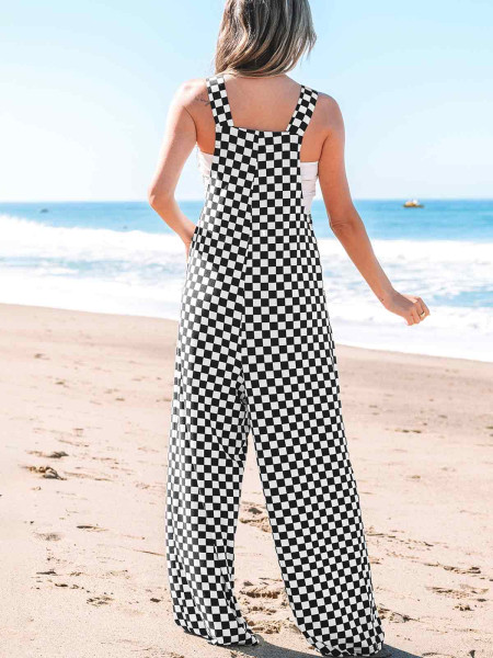 Salopette pantalon damier