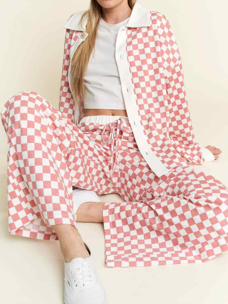 copy of Chemise damier rose