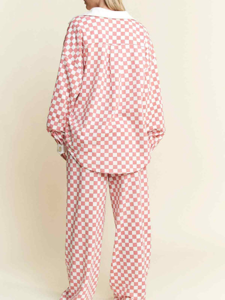 copy of Chemise damier rose