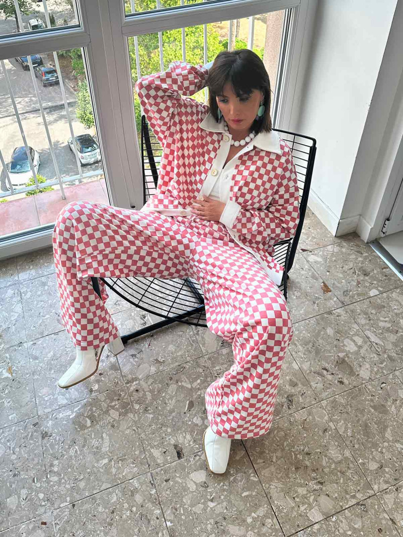 copy of Chemise damier rose
