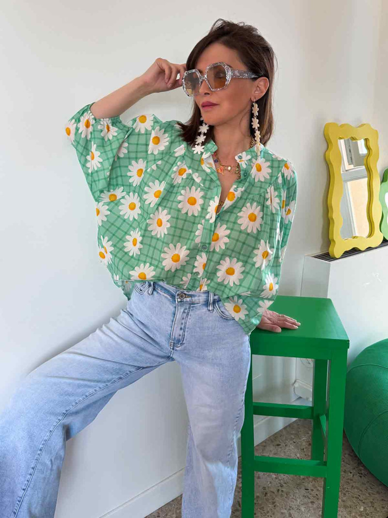 Chemise à fleurs