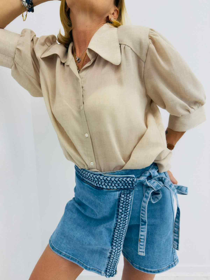Short en jeans