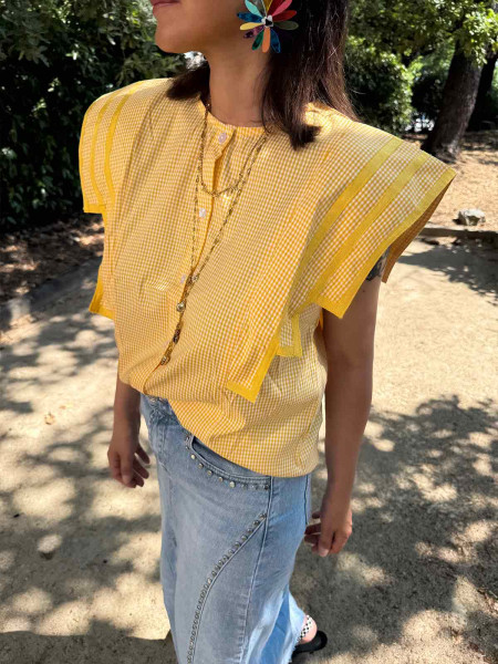 Blouse Electra ( rouge, jaune ou bleu )