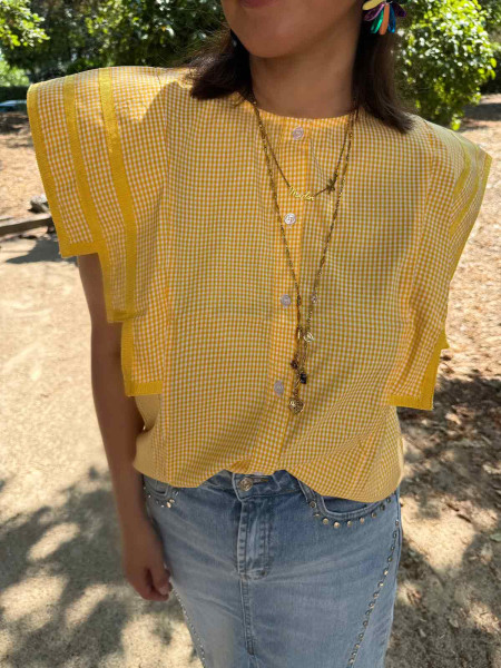 Blouse Electra ( rouge, jaune ou bleu )