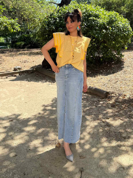 Blouse Electra ( rouge, jaune ou bleu )