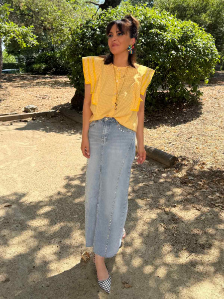 Blouse Electra ( rouge, jaune ou bleu )