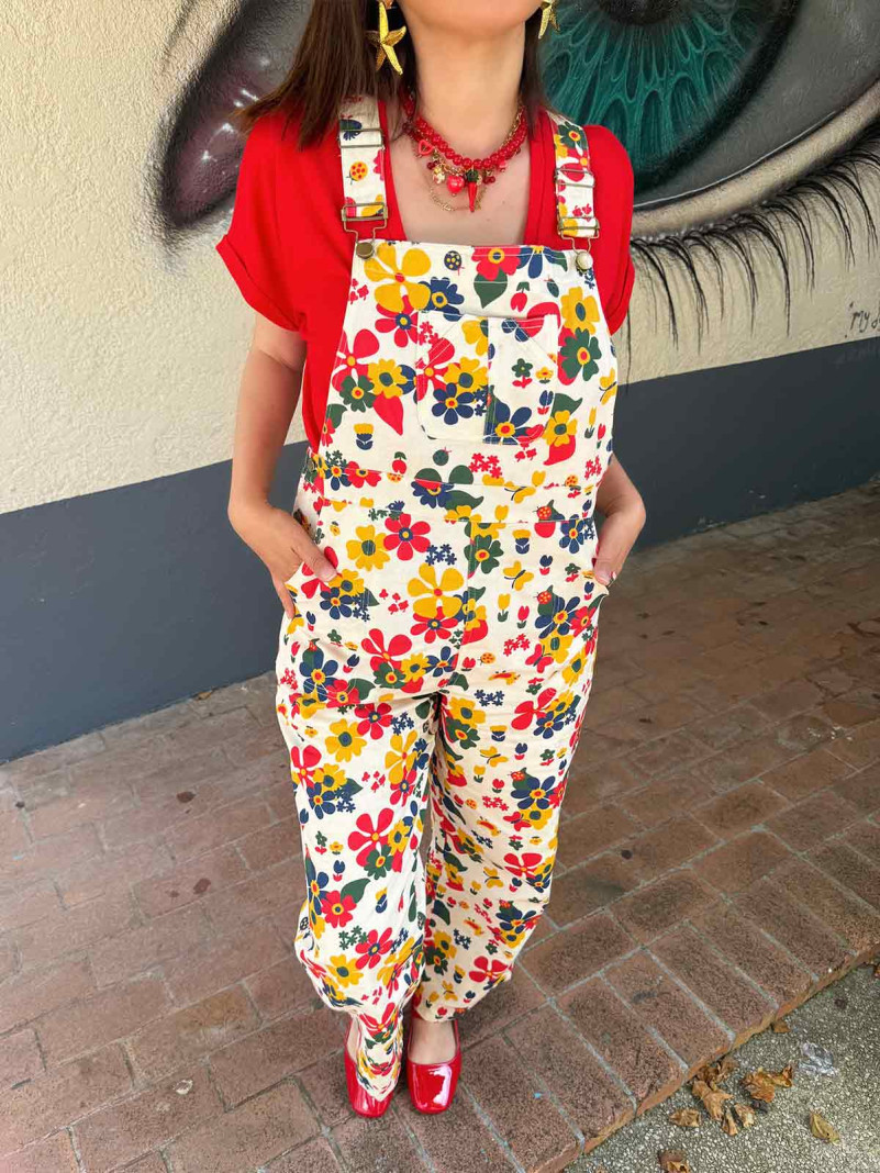 Salopette Ninon red
