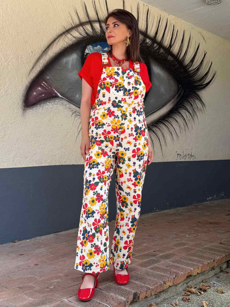Salopette Ninon red