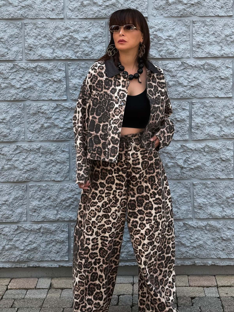 Pantalon leopard