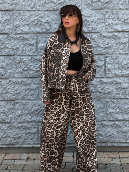 Pantalon leopard