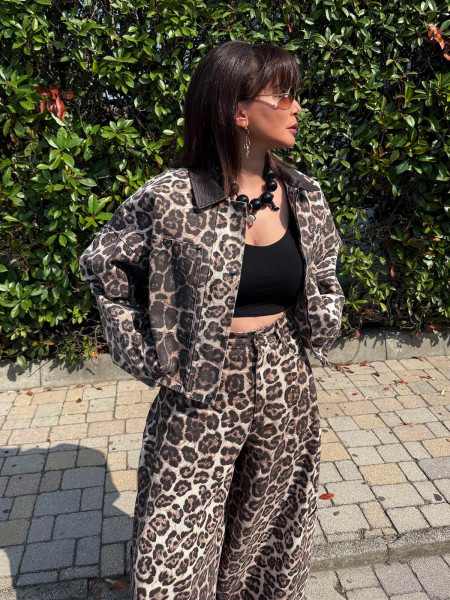 Pantalon leopard