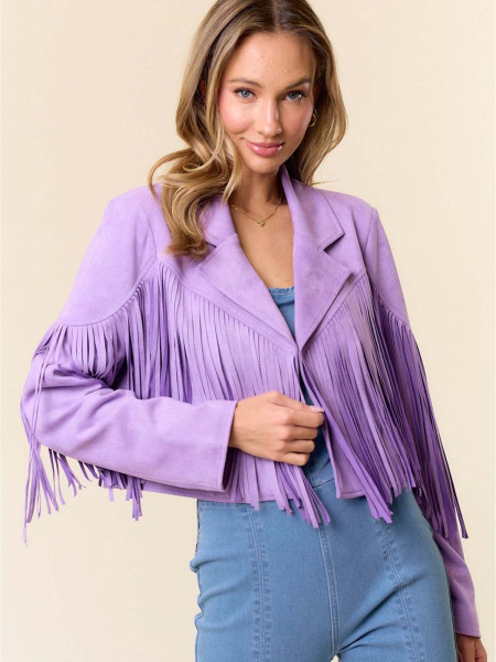 Veste franges LEONA