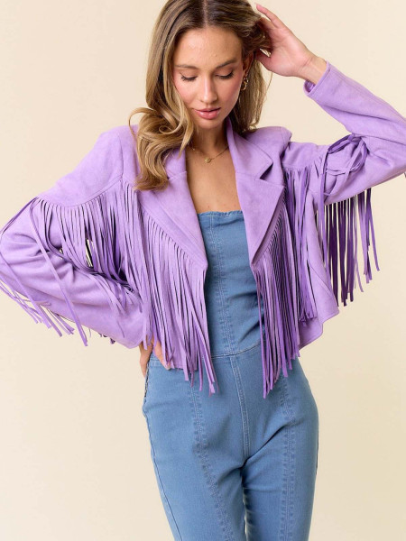 Veste franges LEONA