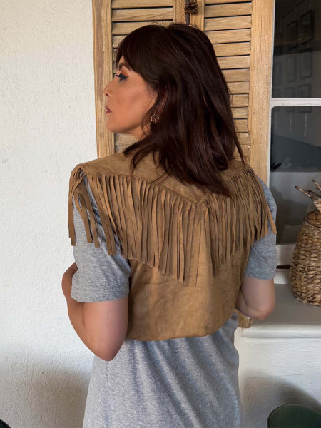 Gilet frange SUZANNA