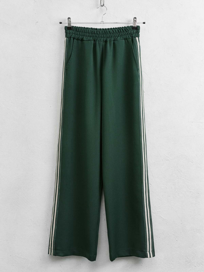 Pantalon vert rayures