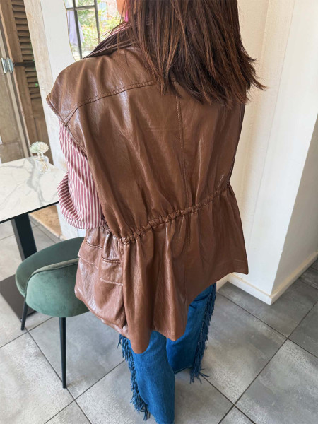 Gilet marron