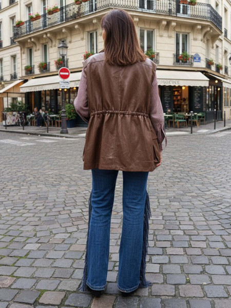 Gilet marron