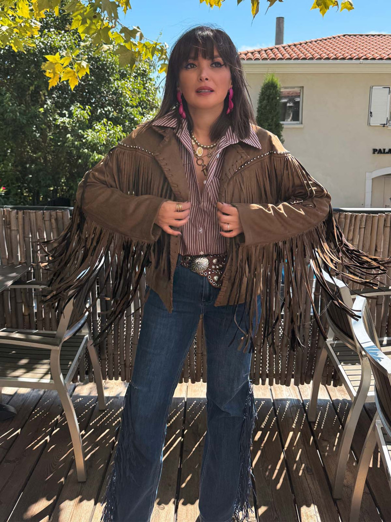 Veste à franges