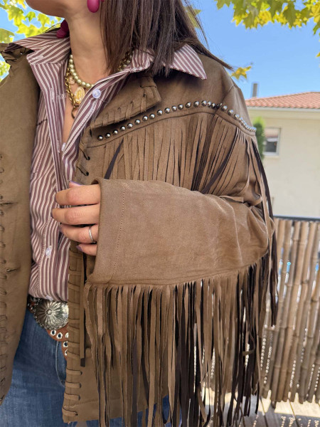 Veste à franges