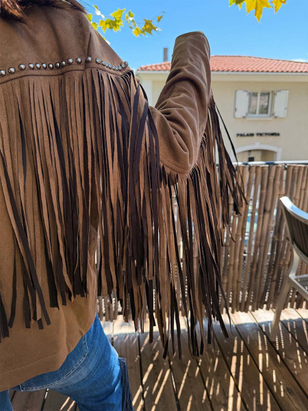 Veste à franges