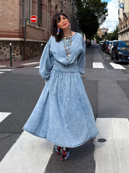 Jupe denim