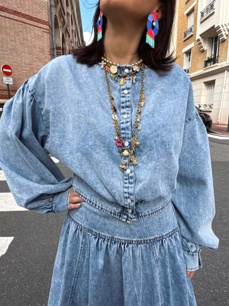 Haut denim FIONA