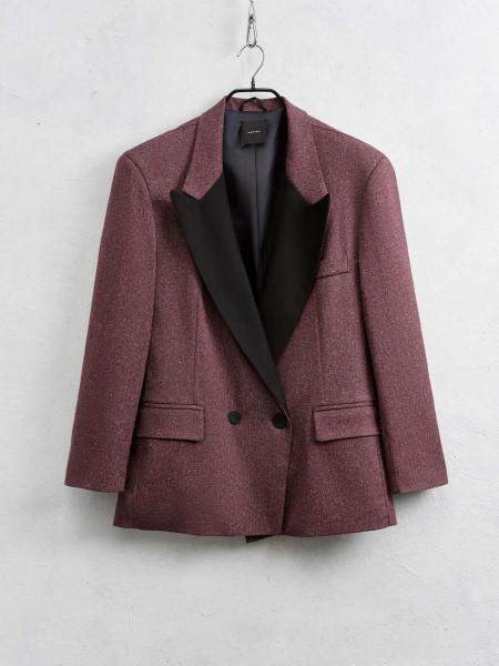 Blazer bord col noir