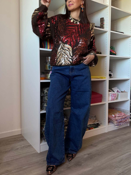 Pull paillettes