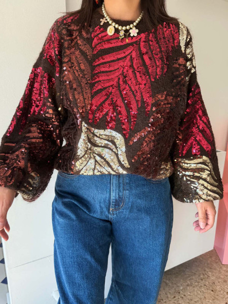 Pull paillettes