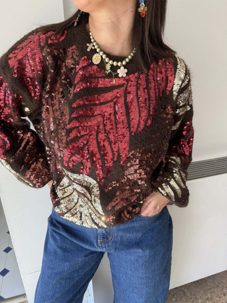 Pull paillettes