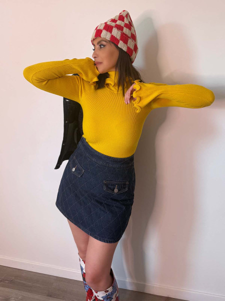 Jupe matelassée GABY