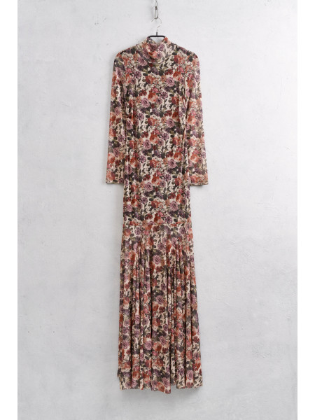 Robe longue floral