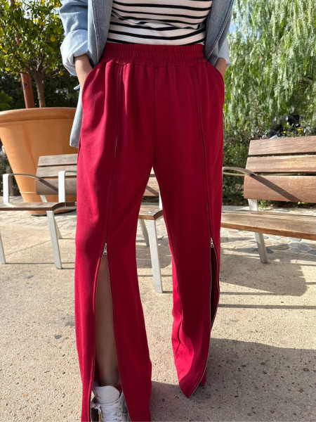 Sweatpants ZIP rouge ou noir