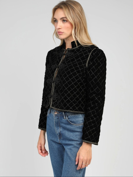 Veste velours capitons