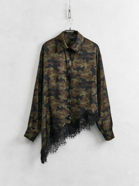 Chemise militaire dentelle