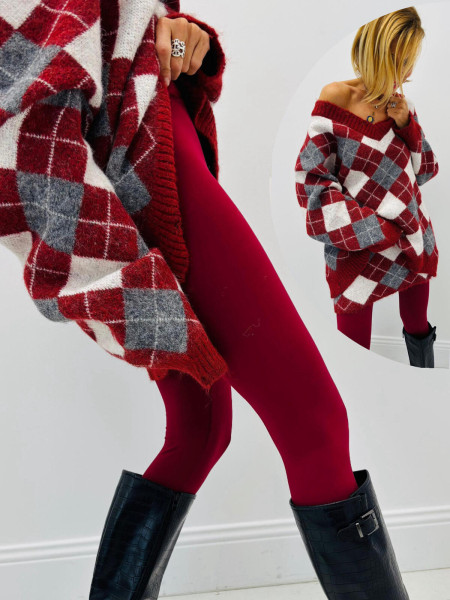 Legging bordeaux