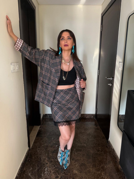 Minigonna pizzo susy mix