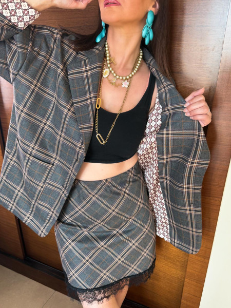 Minigonna pizzo susy mix