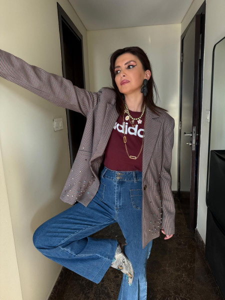 Giacca monopetto bordeaux susy mix