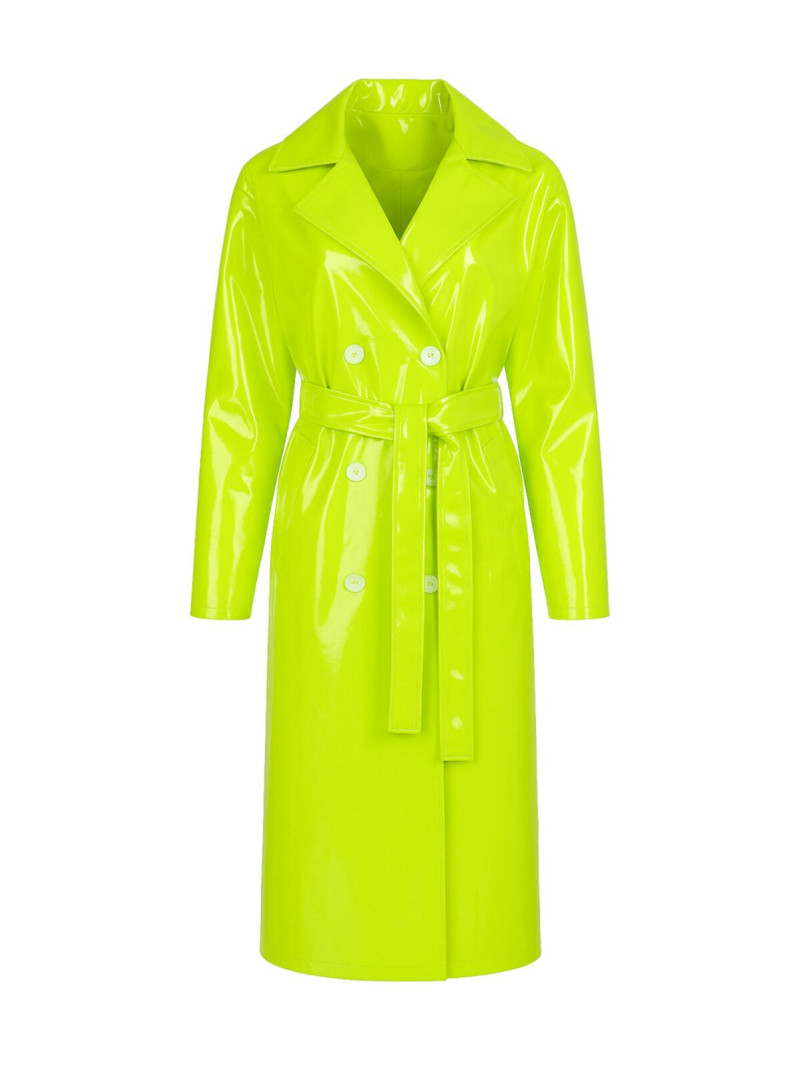 Veste trench jaune citron