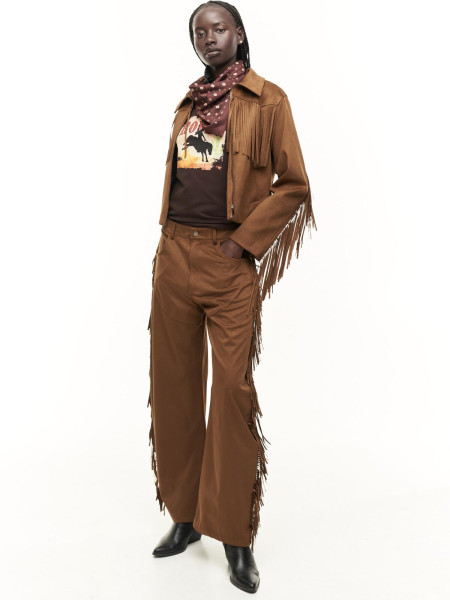 Pantalon franges
